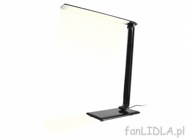 Lampa stołowa LED , cena 99,00 PLN 
- 2 kolory
- wys. ok. 65 cm
- port usb do ...