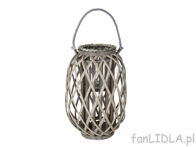 Lampion z wikliny , cena 39,99 PLN 
- 2 wzory
- wyjmowany, szklany wkład
- ok. ...