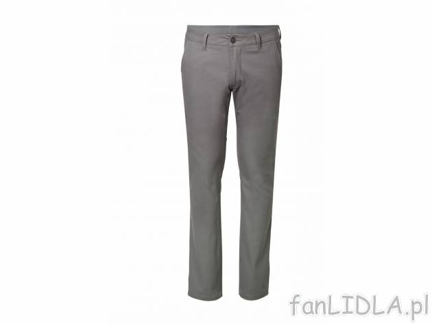 Spodnie twilllowe , cena 44,99 PLN 
- 98% bawełna, 2% elastan
- rozmiary: 48-56 ...