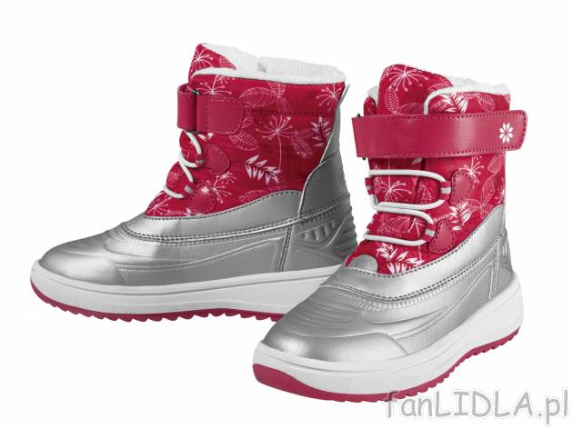 Śniegowce dziecięce , cena 44,99 PLN. Ciepłe buty idealne na śnieżne szaleństwo ...