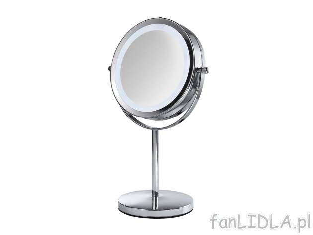 Lusterko kosmetyczne z podświetleniem , cena 59,90 PLN 
- powierzchnia lustra: ...