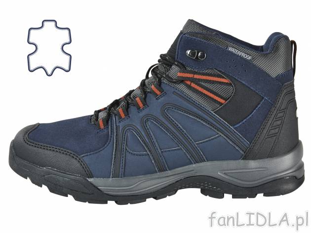 Skórzane buty trekkingowe, męskie , cena 99,00 PLN. Buty idealne na piesze wędrówki. ...