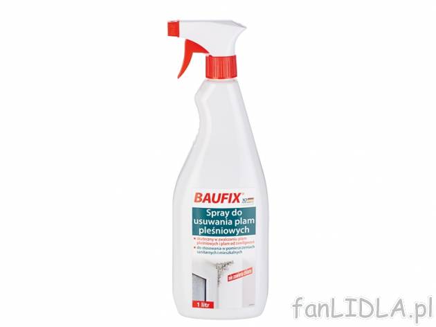 Spray do usuwania plam pleśniowych , cena 11,99 PLN za 1 opak. 
- skuteczny w ...