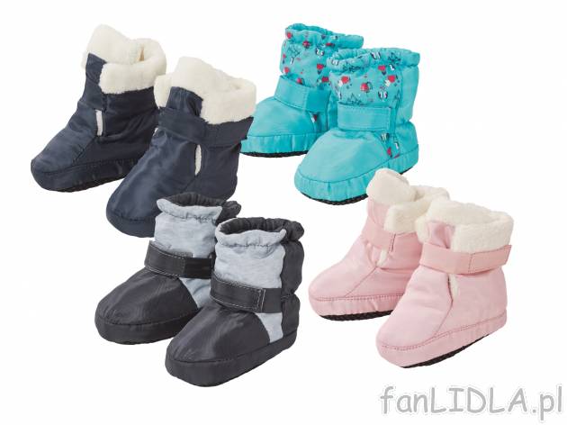 Buty dziecięce , cena 16,99 PLN  
-  rozmiary: 16-23
-  podszyte ciepłym polarem