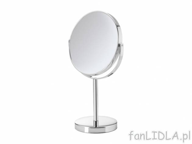 Lusterko kosmetyczne , cena 29,99 PLN za 1 szt. 
- przednia strona z lustrem normalnym,  ...