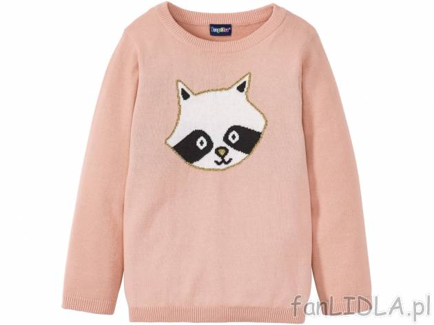 Uroczy sweter dla dziewczynek, cena 21,99 PLN 
- rozmiary: 86-116 (nie wszystkie ...