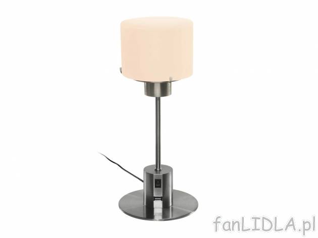 Lampka stołowa LED , cena 69,90 PLN 
- wys. ok. 31 cm
- port USB do ładowania ...