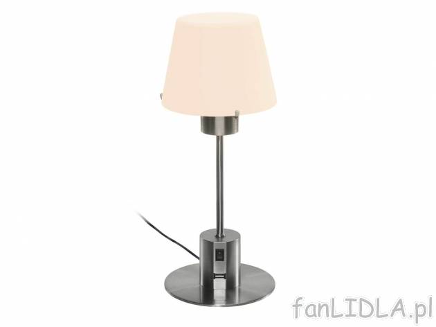 Lampka stołowa LED , cena 69,90 PLN 
- ok. 32 cm
- port USB do ładowania urządzeń ...