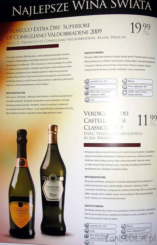 Prosecco Extra Dry Superiore Di Conegliano Valdobbiadene 2009 - wino z Lidla (było ...