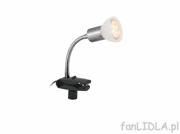 Lampka LED z klipsem , cena 29,99 PLN 
- strumień świetlny: ok. 250 lm
- żywotność: ...
