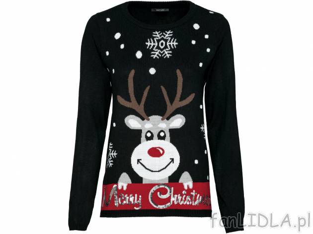 Sweter damski , cena 39,99 PLN. Świętuj Boże Narodzenie w modny sposób. 
- ...