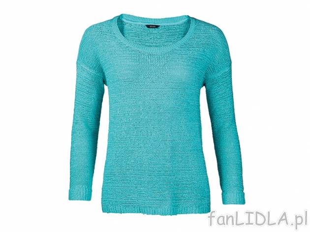 Sweter ażurowy Esmara, cena 34,99 PLN za 1 szt. 
- z włóczki tasiemkowej 
- ...