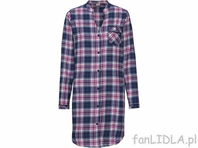 Koszula do spania , cena 29,99 PLN 
- 100% bawełna
- z miękkiej flaneli
- rozmiary: ...