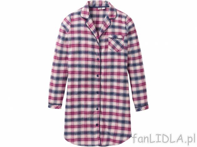 Koszula do spania , cena 29,99 PLN 
- 100% bawełna
- z miękkiej flaneli
- rozmiary: ...