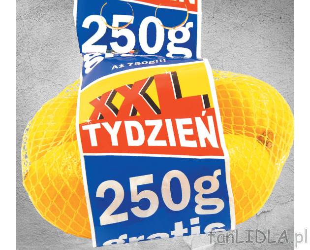 Cytryny , cena 2,74 PLN za 500+250 g/1 opak. 
-  500+250 g/1 opak.