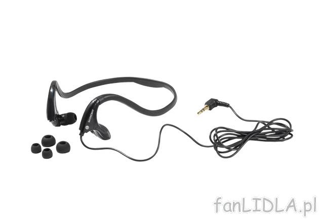 Słuchawki sportowe Silvercrest, cena 14,99 PLN za 1 opak. 
- ergonomicznie uformowane ...