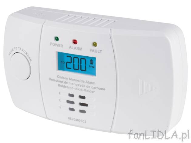 Sygnalizator tlenku węgla z wyświetlaczem LCD , cena 69,9 PLN 
Sygnalizator tlenku ...