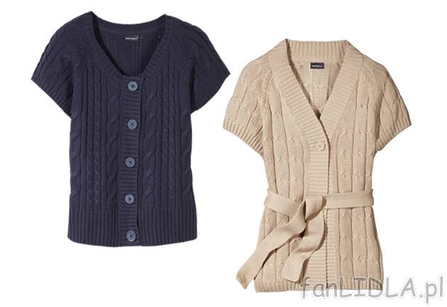Sweter , cena 39,99 PLN za 1 szt. 
- z miękkiej, ciepłej dzianiny 
- materiał: ...