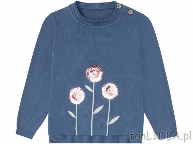 Sweter dziewczęcy z bawełny , cena 29,99 PLN 
Sweter dziewczęcy z bawełny 
- ...