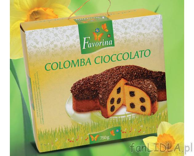 Colomba cioccolato ciasto z kremem czekoladowym , cena 17,99 PLN za 750g/1 opak. ...