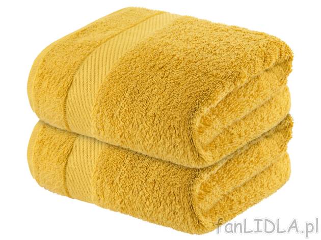 LIVARNO HOME® Ręczniki 50 x 100 cm, 2 szt. , cena 19 PLN