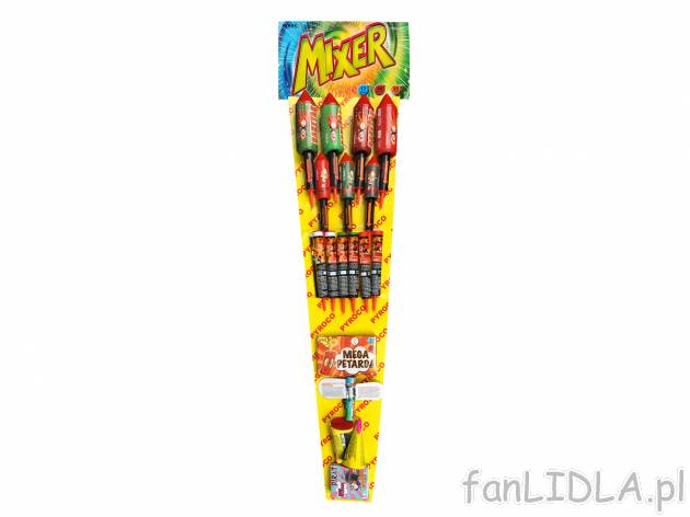 Zestaw fajerwerków „Mixer” , cena 69,90 PLN 
- aż 13 rakiet 
- zawartość ...
