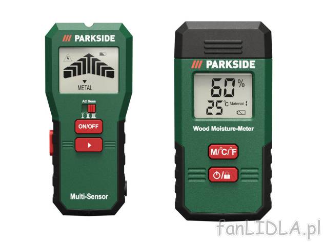 PARKSIDE® Miernik lub detektor wielofunkcyjny , cena 49,99 PLN 

Miernik wilgotności:
- ...