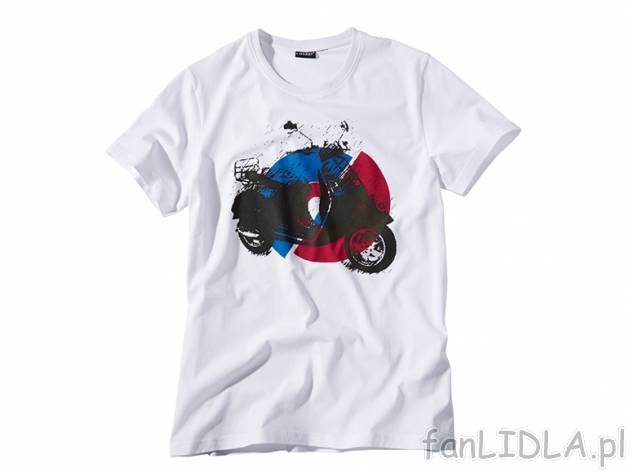 T-shirt Livergy, cena 17,99 PLN za 1 szt. 
- rozmiary: M-XXL* (*nie wszystkie wzory ...