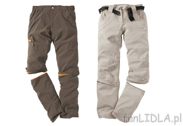 Spodnie trekkingowe Crivit Outdoor, cena 49,99 PLN za 1 para 
- lekkie i funkcjonalne ...