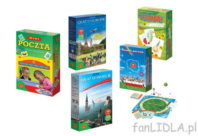 Gra edukacyjna , cena 8,99 PLN za 1 szt. 
-  do wyboru 7 rodzajów gier