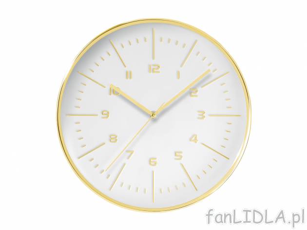 Zegar ścienny , cena 34,99 PLN 
- w zestawie z bateriami
- ok. 30 x 4 cm (Ø ...