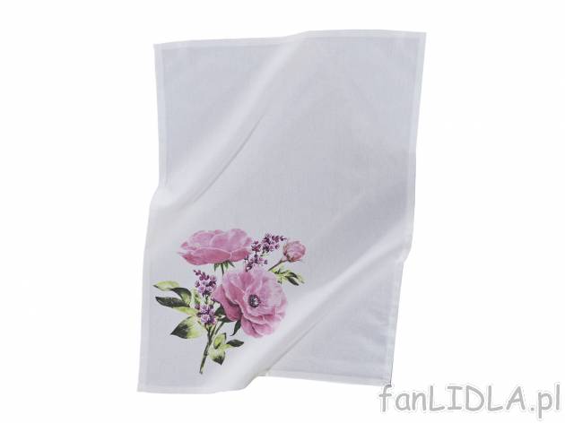 Ręcznik do naczyń 50 x 70 cm , cena 4,99 PLN. Ręcznik do kuchni z ładnym kwiatowym ...