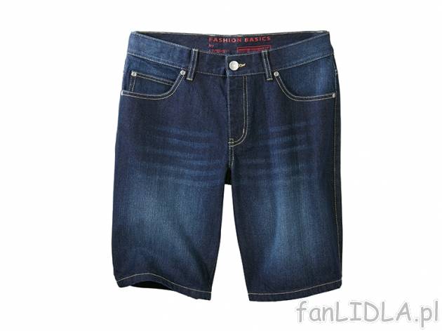 Bermudy jeansowe lub twillowe Livergy, cena 34,99 PLN za 1 para 
- rozmiary: 48-58 ...