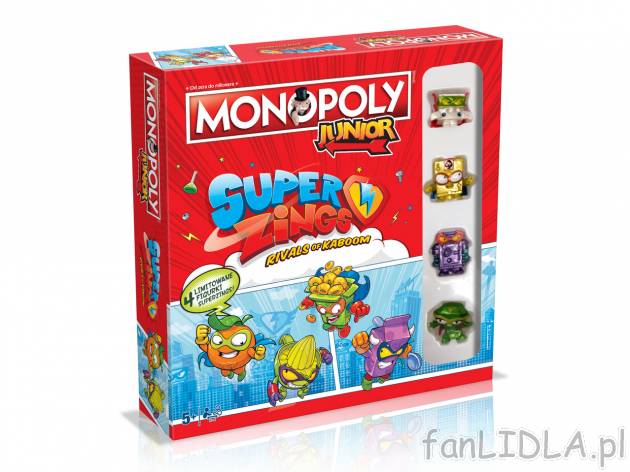 Monopoly Junior Super Zings , cena 79,9 PLN 
Monopoly Junior Super Zings 
- liczba ...