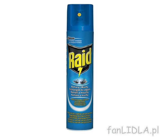Spray na insekty latające , cena 12,99 PLN za 1 opak. 
- opakowanie: 400 ml 
- ...