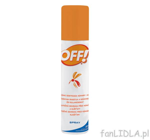 Spray przeciw komarom , cena 11,99 PLN za 1 opak. 
-  opakowanie: 100 ml
