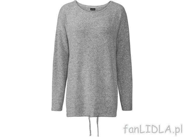 Sweter damski od marki Esmara, cena 34,99 PLN. Sweter o prostym kroju, z okrągłym ...