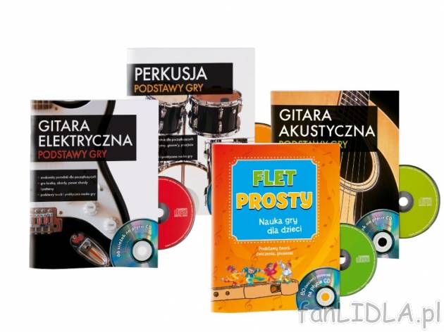 Książki do nauki gry na instrumentach z płytą CD , cena 14,99 PLN za 1 szt. ...
