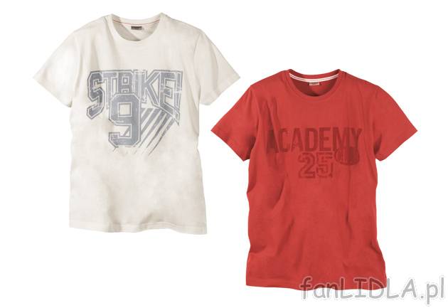 T-shirt Livergy, cena 19,99 PLN za 1 szt. 
- rozmiary: M-XXL 
- materiał: 100% ...