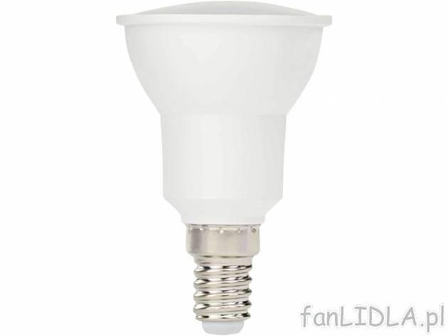 Żarówka LED , cena 5,99 PLN 
- E14
- 430 lm
- moc: 5,5 W co odpowiada żarówce ...