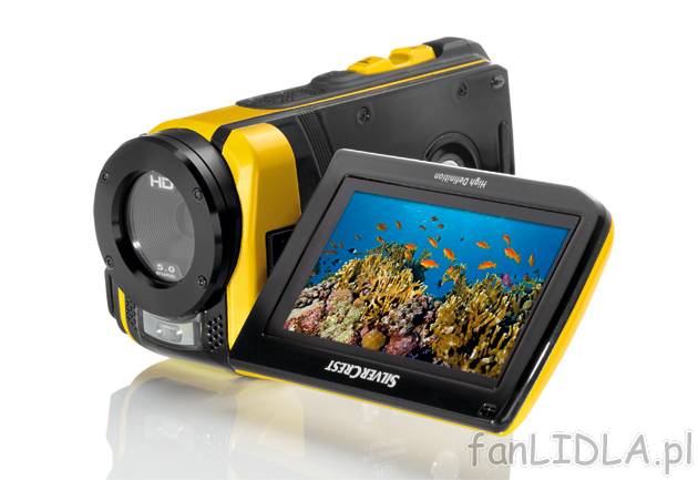 Wodoodporna kamera cyfrowa HD Silvercrest, cena 444,00 PLN za 1 opak. 
- z gniazdkiem ...