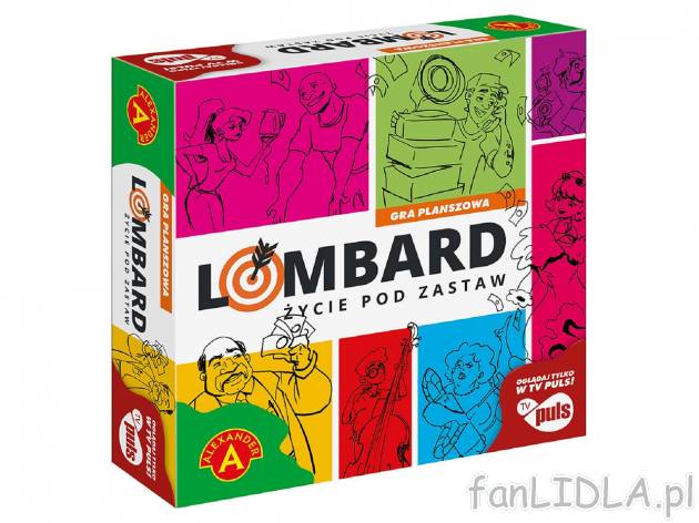 Gra planszowa Lombard , cena 49,99 PLN 
Gra planszowa Lombard 
- od 2 do 6 graczy
&bdquo;Lombard. ...