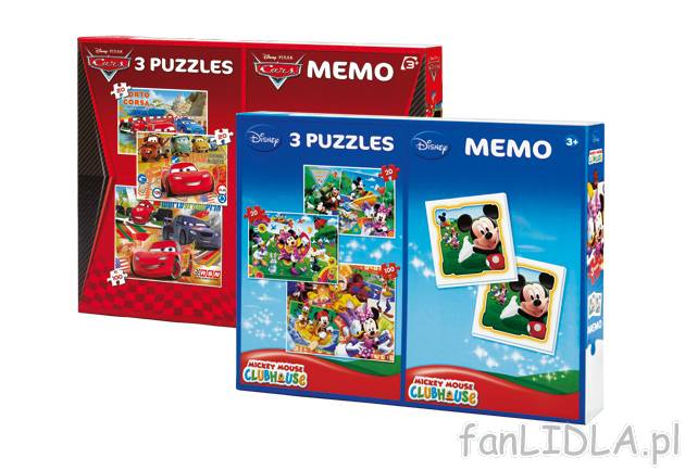 Puzzle MEMO , cena 21,99 PLN za 1 opak. 
- 5 zestawów do wyboru 
- dla dzieci ...