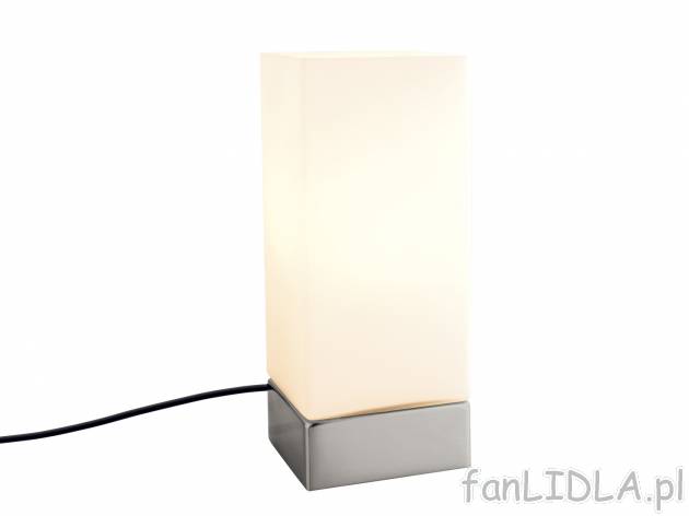Lampka stołowa LED , cena 44,99 PLN. Lampa na stół o prostym wyglądzie. 
- ...