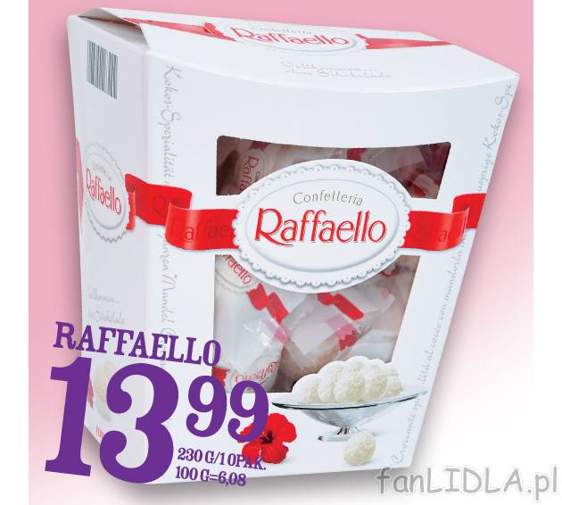 Raffaello , cena 13,99 PLN za 1 opak. 
-  Raffaello 
-  1 opak./230g