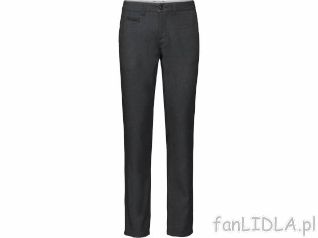 Spodnie męskie o prostym kroju, cena 44,99 PLN 
- rozmiary: 48-56
- optymalne ...