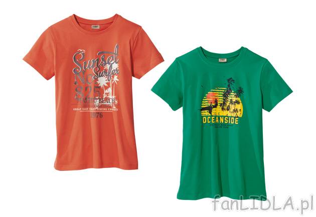 T-shirt Livergy, cena 19,99 PLN za 1 szt. 
- materiał: 100% bawełna 
- 3 wzory ...