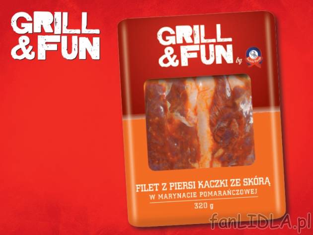 Filet z piersi kaczki , cena 9,59 PLN za 320 g/1 opak., 1kg=29,97 PLN.