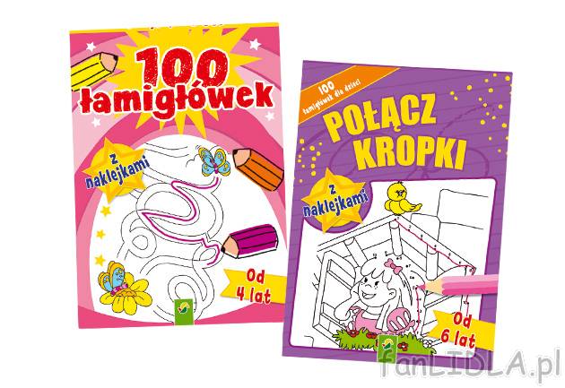 Łamigłówki dla dzieci , cena 9,99 PLN za 1 szt. 
-  różne rodzaje do wyboru