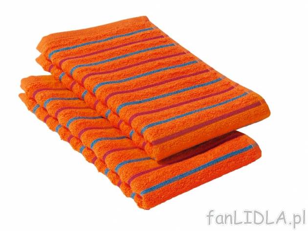 Ręczniki frotte 2 szt. 30 x 50 cm Miomare, cena 8,99 PLN za 2 szt. 
- grube i ...